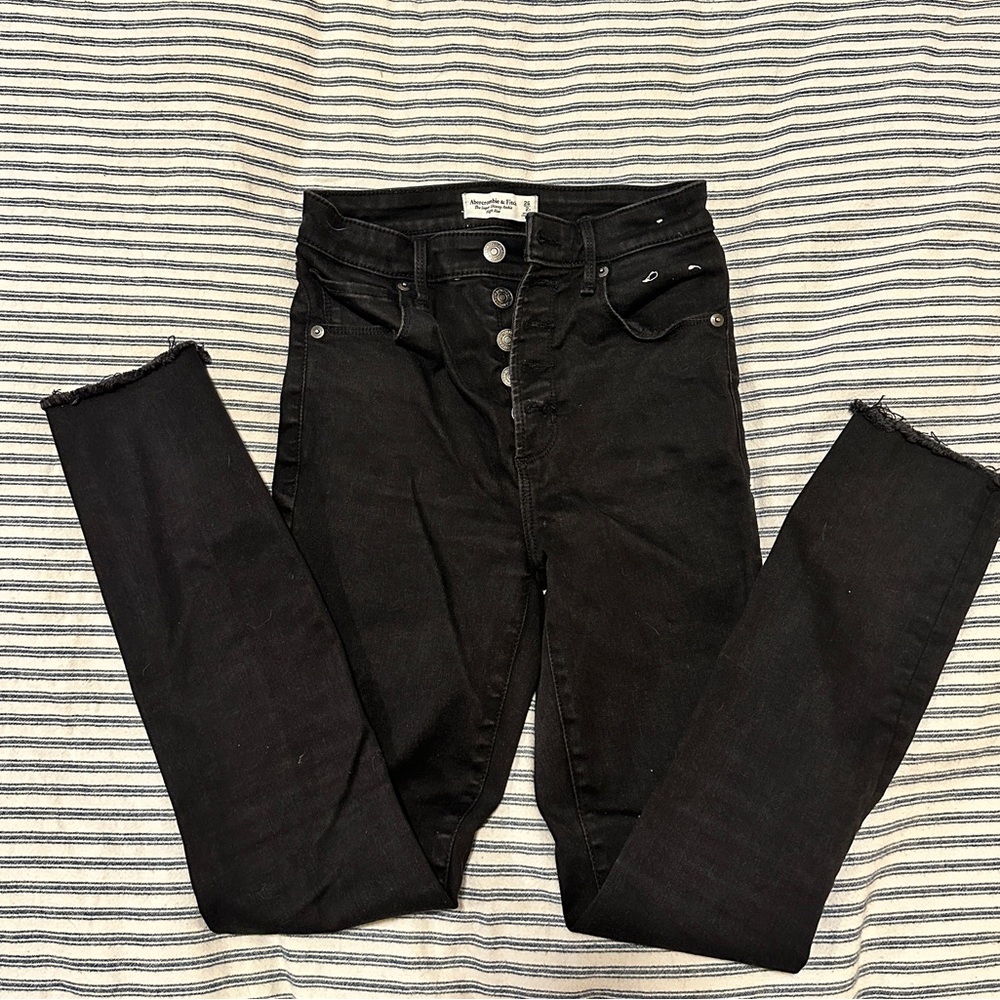 Abercrombie black skinny jeans